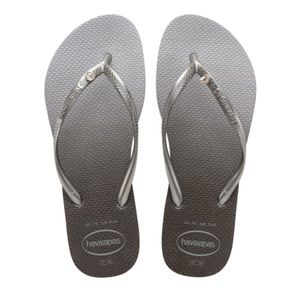 NWT Havaianas Women's Slim Prism Ombré Flip Flops with Swarovski crystal